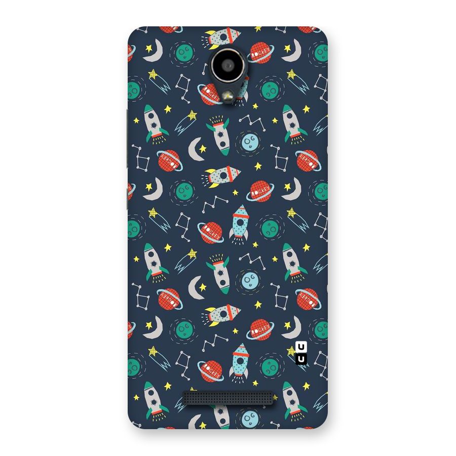 Space Rocket Pattern Back Case for Redmi Note 2