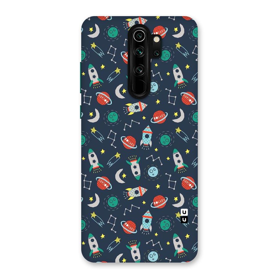 Space Rocket Pattern Back Case for Redmi Note 8 Pro