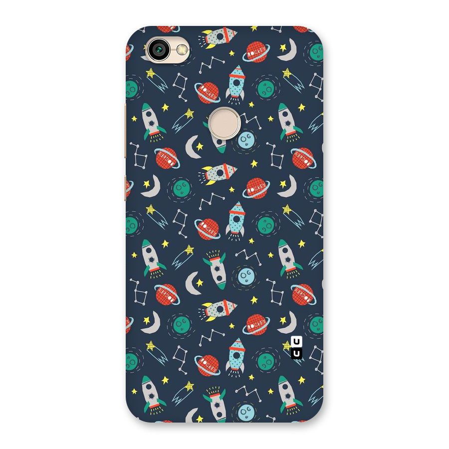 Space Rocket Pattern Back Case for Redmi Y1 2017