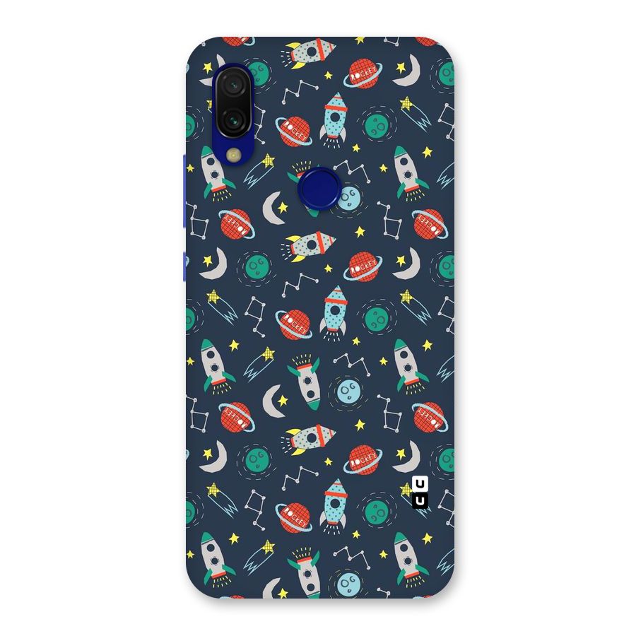 Space Rocket Pattern Back Case for Redmi Y3