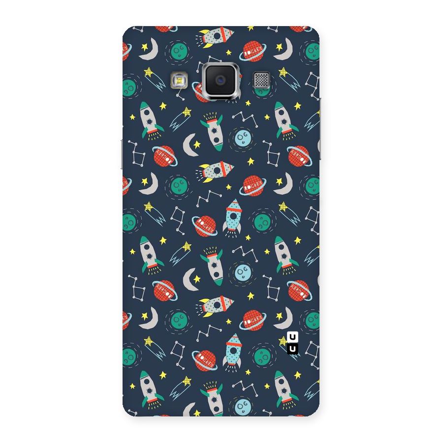 Space Rocket Pattern Back Case for Samsung Galaxy A5
