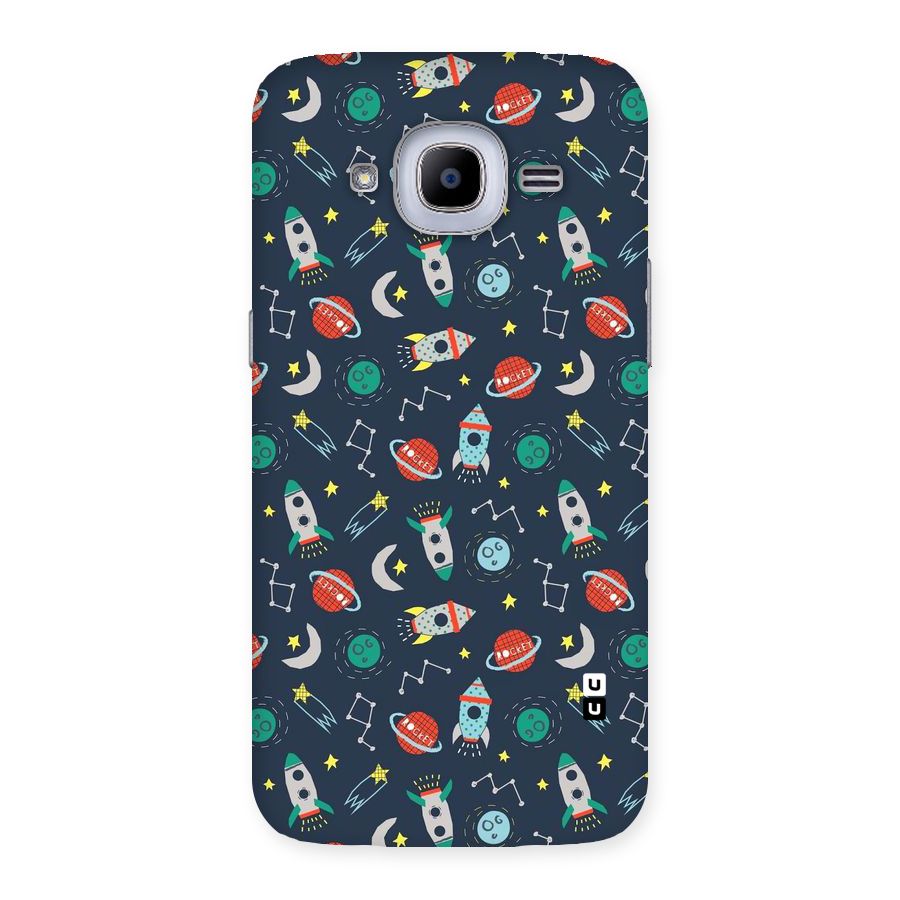Space Rocket Pattern Back Case for Samsung Galaxy J2 Pro