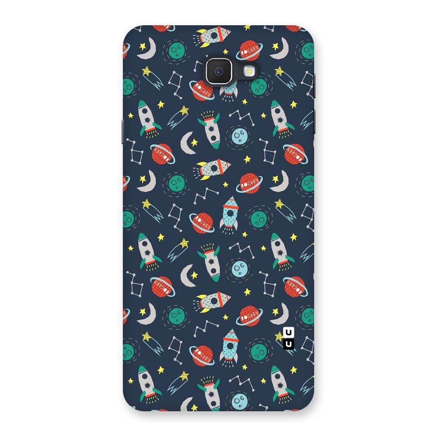 Space Rocket Pattern Back Case for Samsung Galaxy J7 Prime