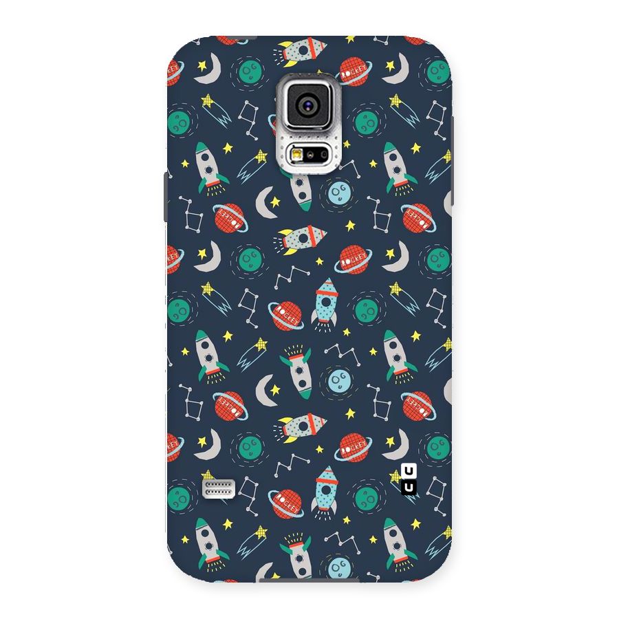 Space Rocket Pattern Back Case for Samsung Galaxy S5