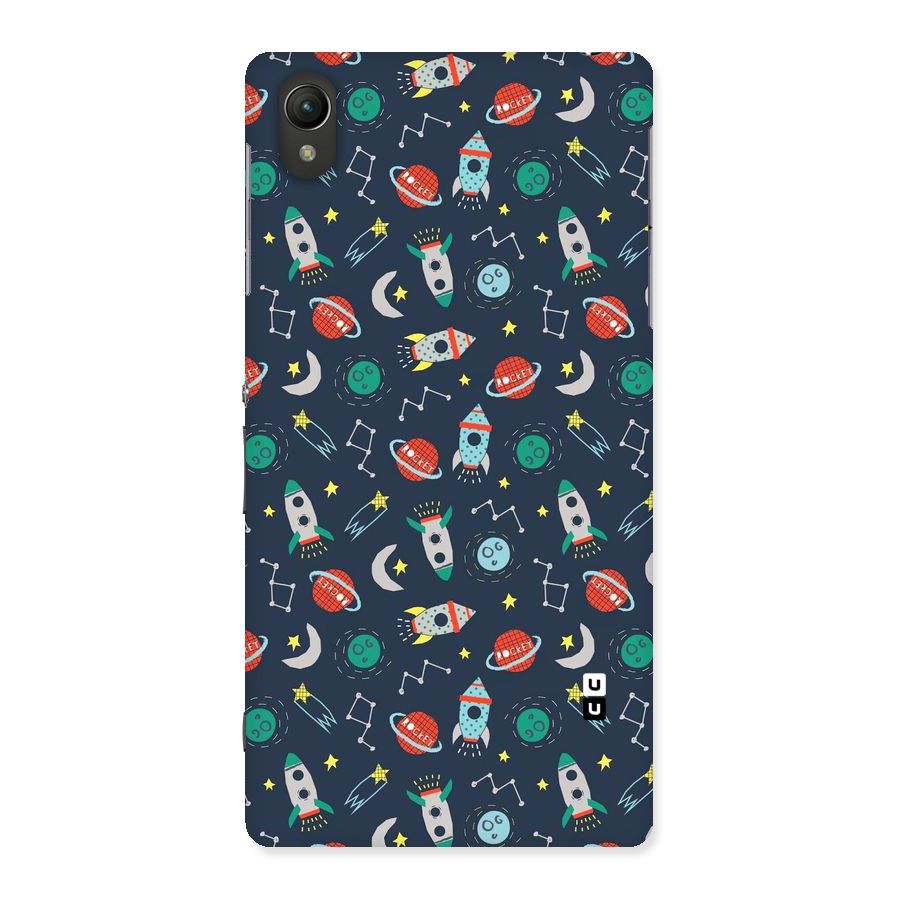 Space Rocket Pattern Back Case for Sony Xperia Z2