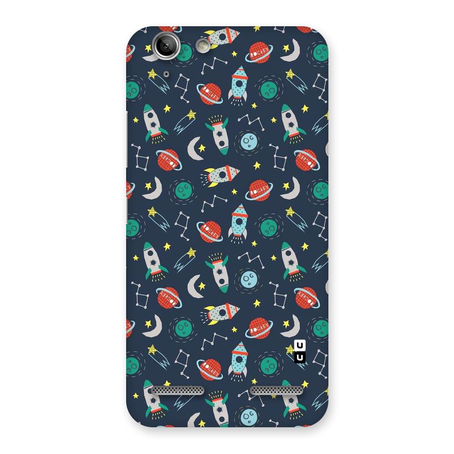 Space Rocket Pattern Back Case for Vibe K5 Plus