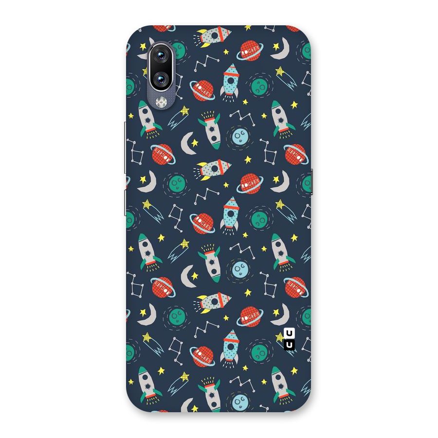 Space Rocket Pattern Back Case for Vivo NEX