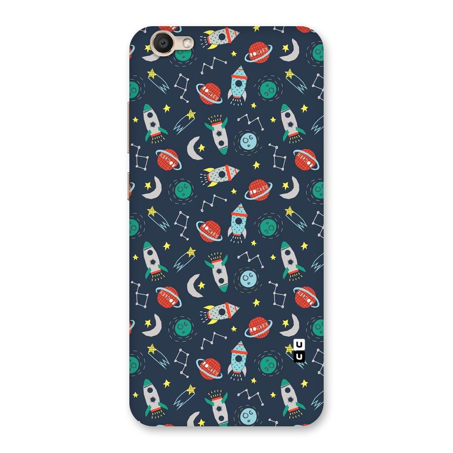 Space Rocket Pattern Back Case for Vivo V5