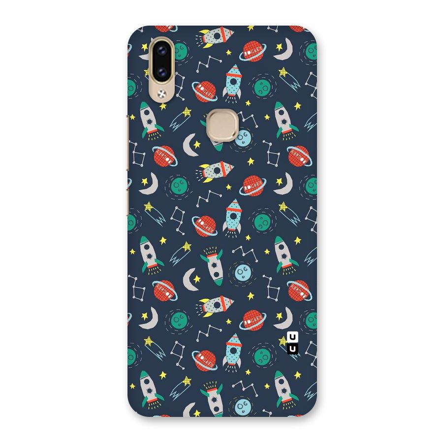 Space Rocket Pattern Back Case for Vivo V9 Youth