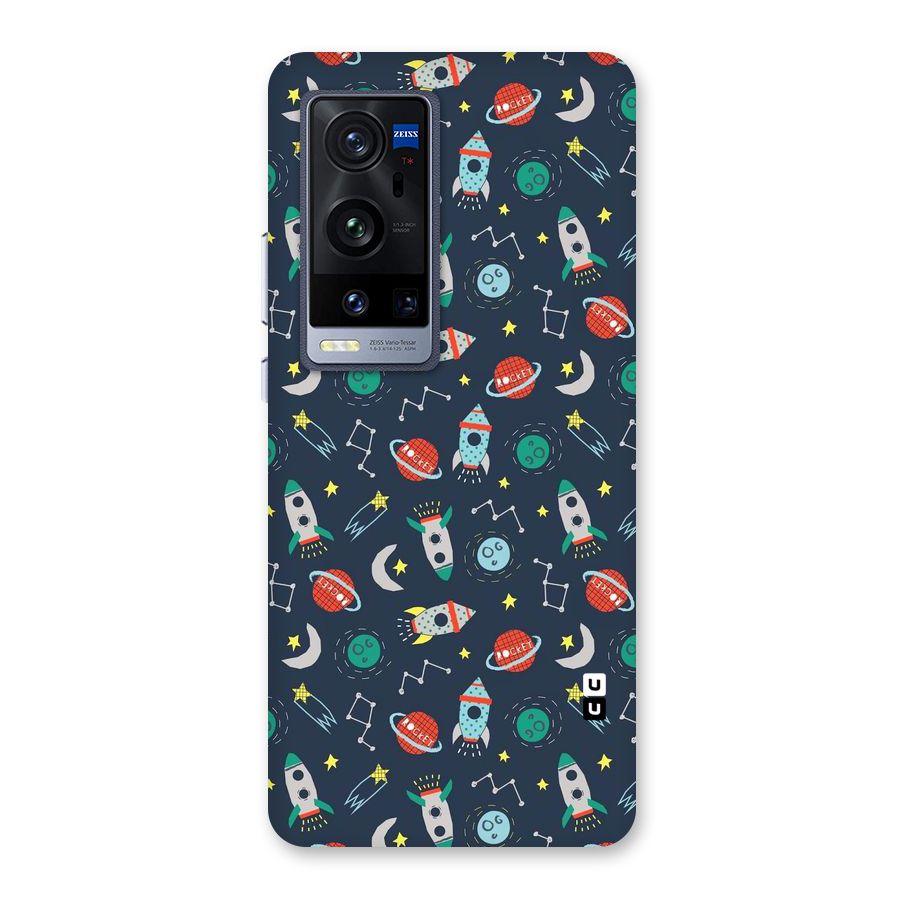 Space Rocket Pattern Back Case for Vivo X60 Pro Plus