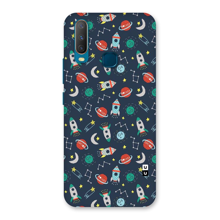 Space Rocket Pattern Back Case for Vivo Y17