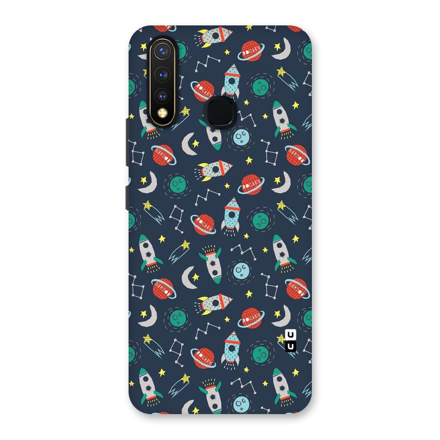 Space Rocket Pattern Back Case for Vivo Y19