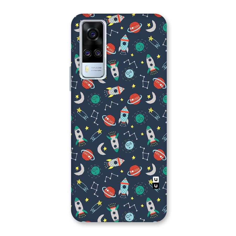 Space Rocket Pattern Back Case for Vivo Y31