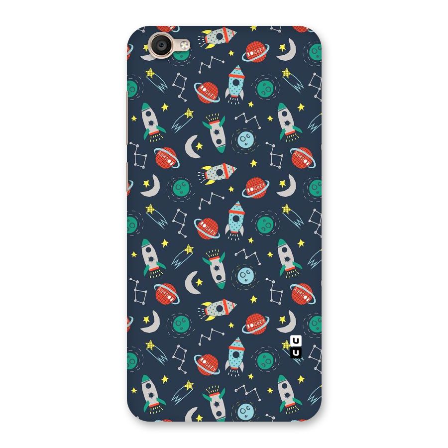 Space Rocket Pattern Back Case for Vivo Y55s