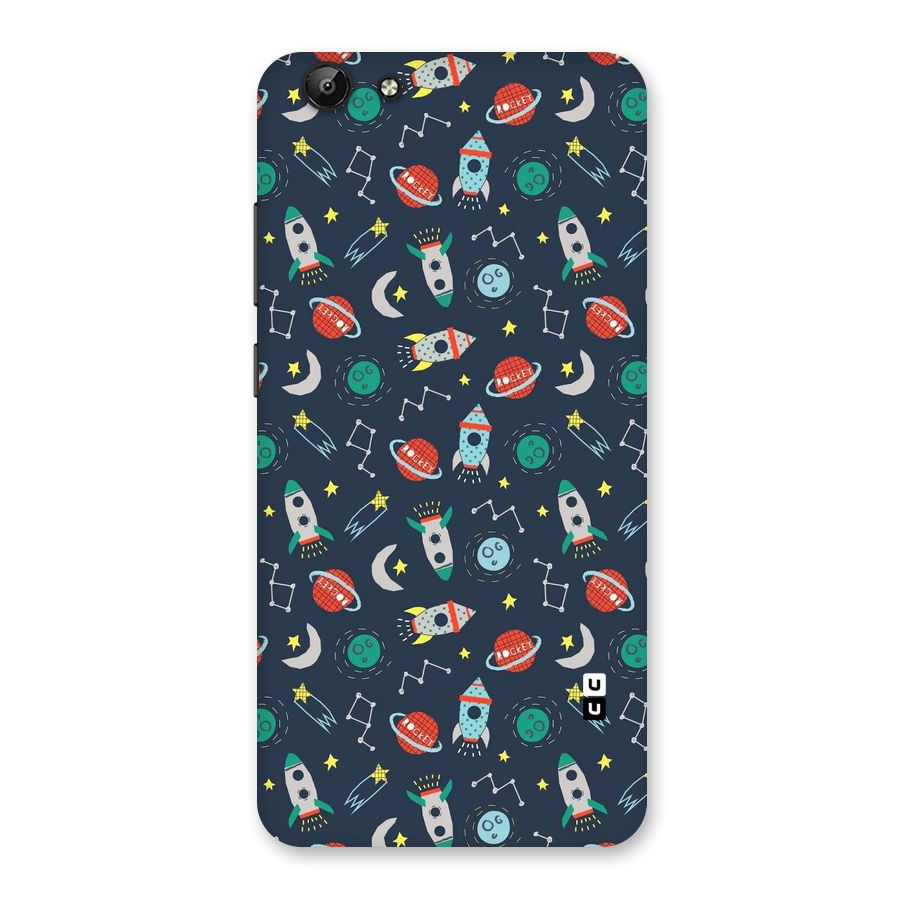 Space Rocket Pattern Back Case for Vivo Y69
