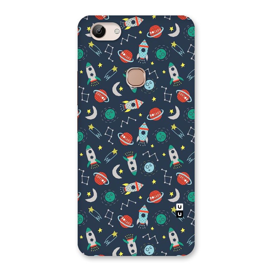 Space Rocket Pattern Back Case for Vivo Y83
