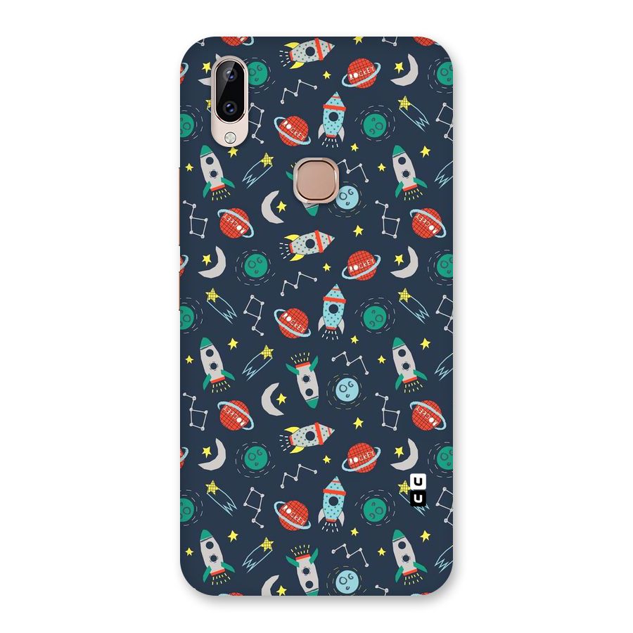 Space Rocket Pattern Back Case for Vivo Y83 Pro