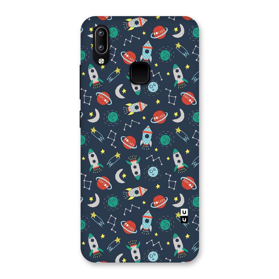 Space Rocket Pattern Back Case for Vivo Y93