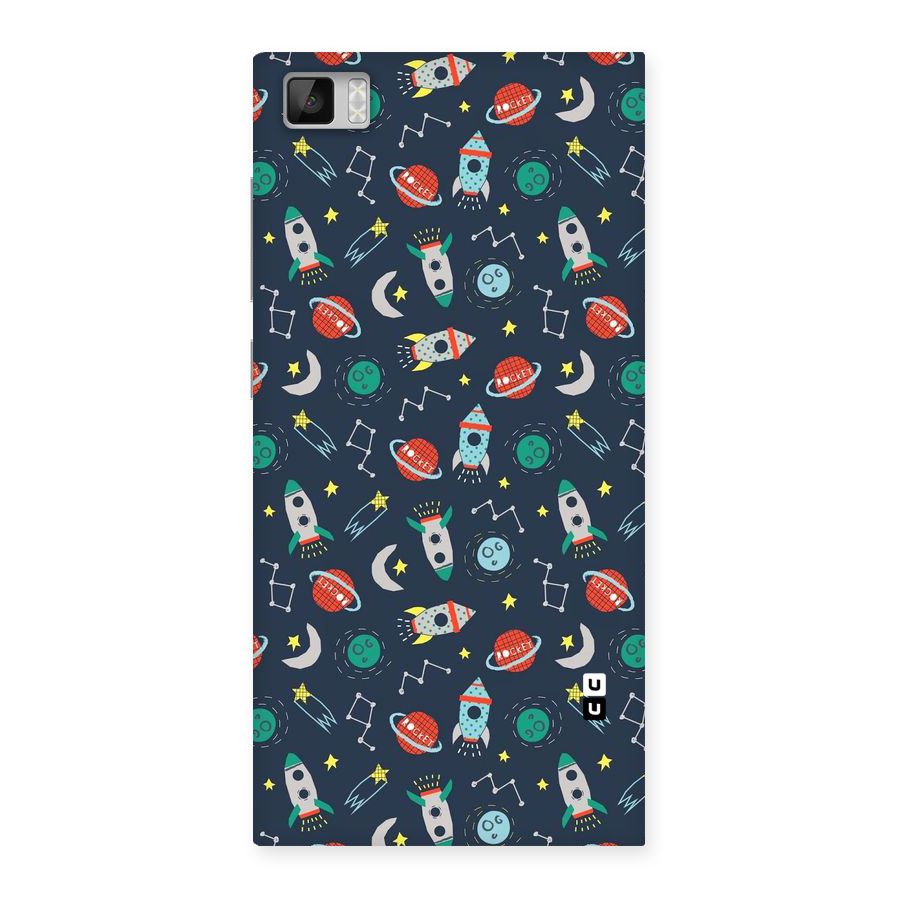Space Rocket Pattern Back Case for Xiaomi Mi3
