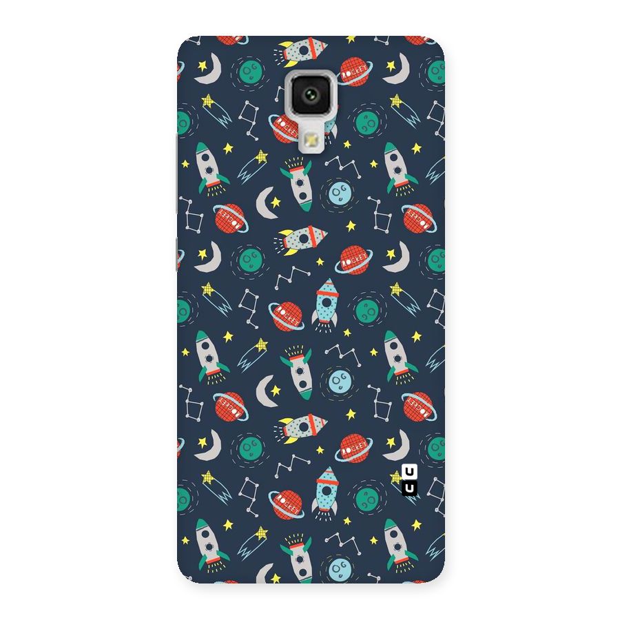 Space Rocket Pattern Back Case for Xiaomi Mi 4