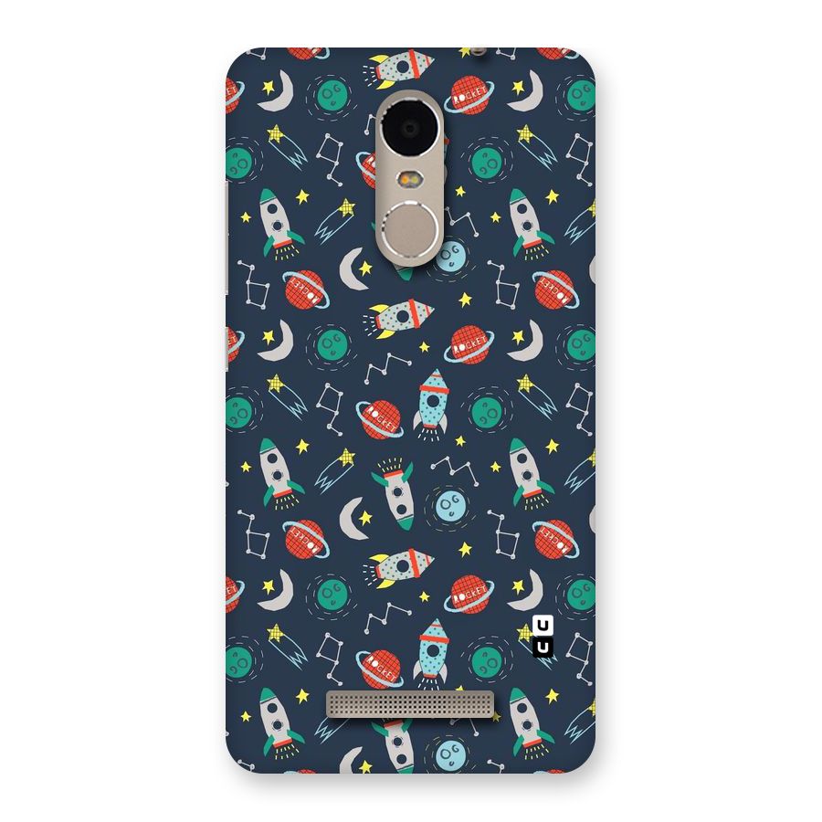 Space Rocket Pattern Back Case for Xiaomi Redmi Note 3