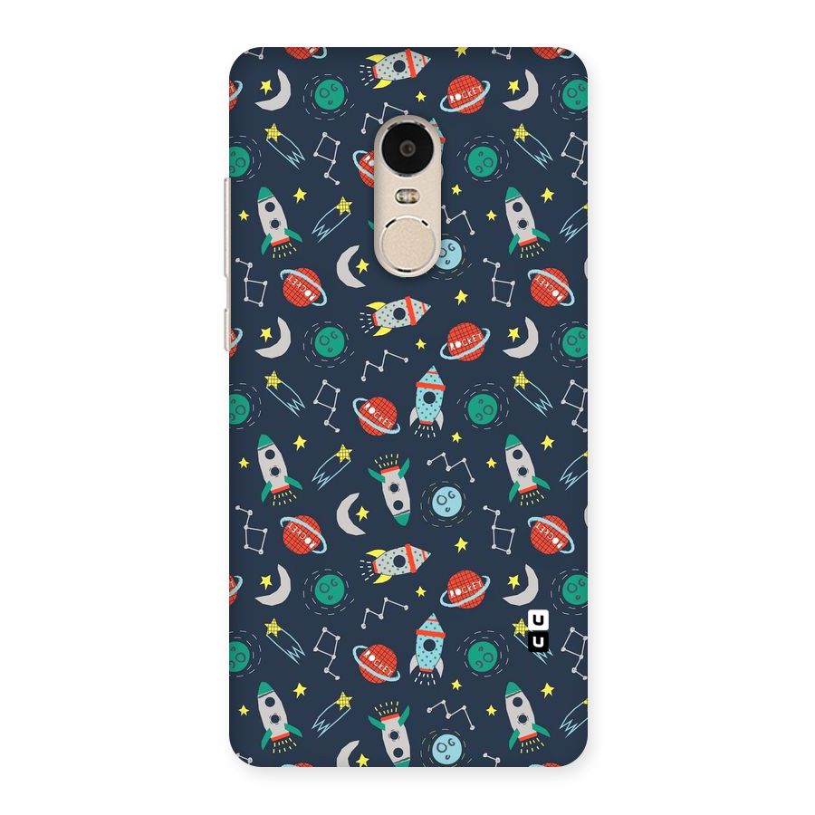 Space Rocket Pattern Back Case for Xiaomi Redmi Note 4