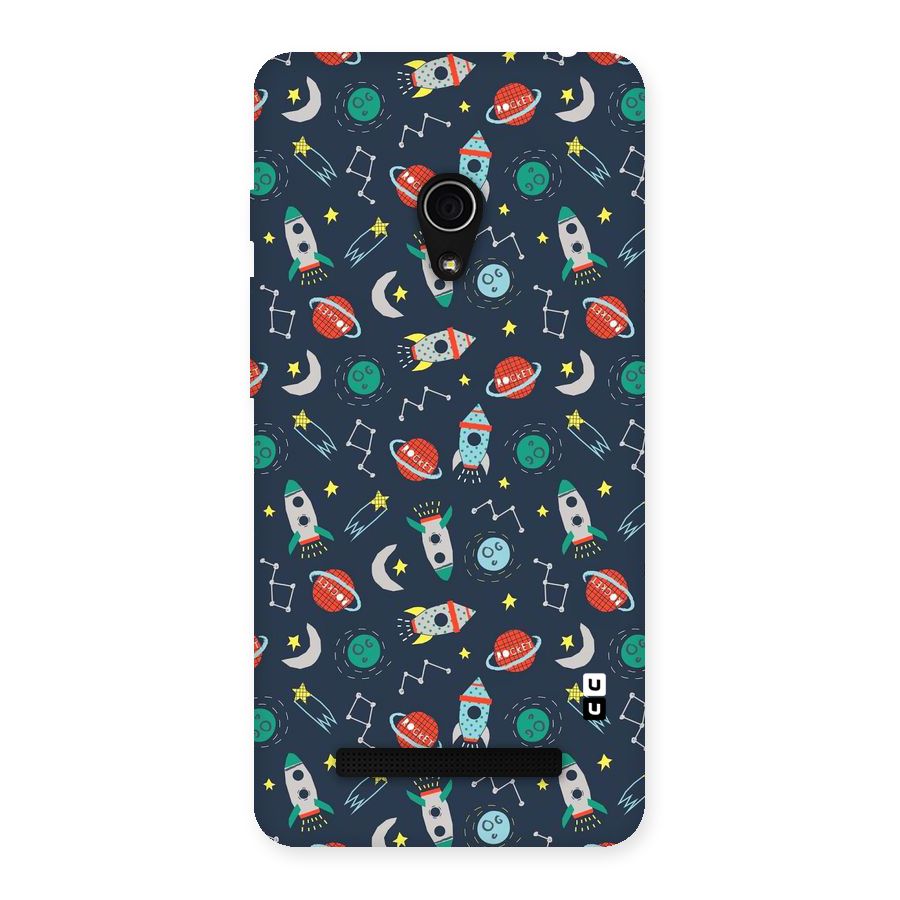 Space Rocket Pattern Back Case for Zenfone 5