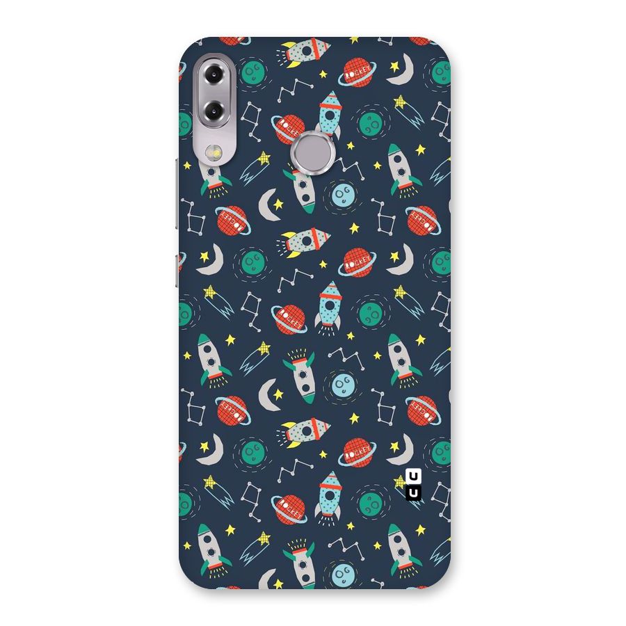 Space Rocket Pattern Back Case for Zenfone 5Z