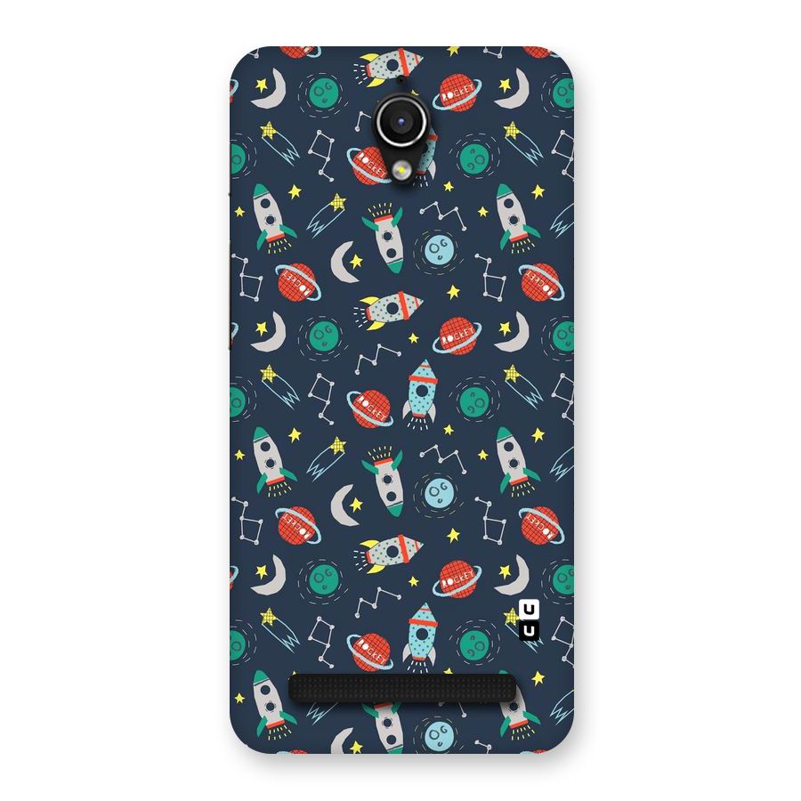 Space Rocket Pattern Back Case for Zenfone Go