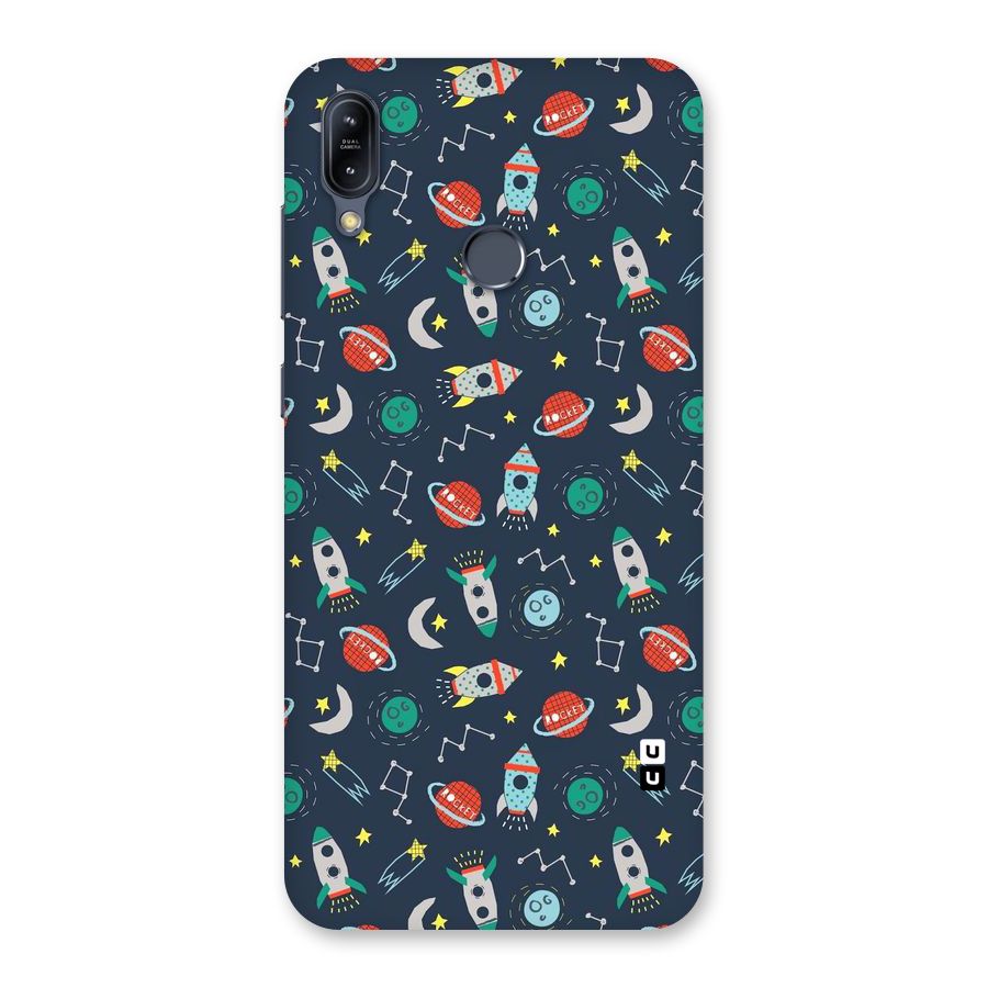 Space Rocket Pattern Back Case for Zenfone Max M2