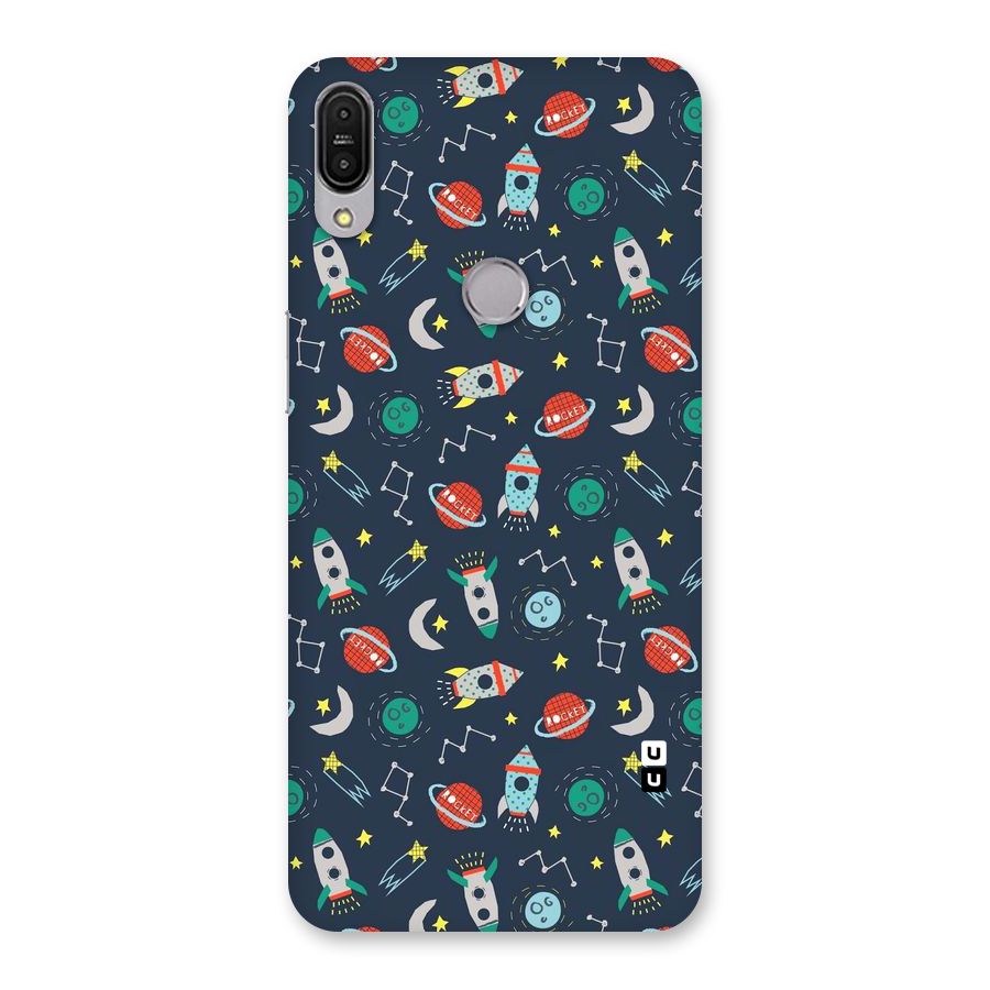 Space Rocket Pattern Back Case for Zenfone Max Pro M1