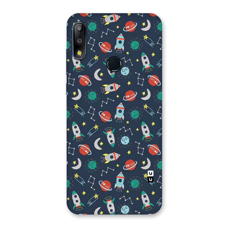 Space Rocket Pattern Back Case for Zenfone Max Pro M2