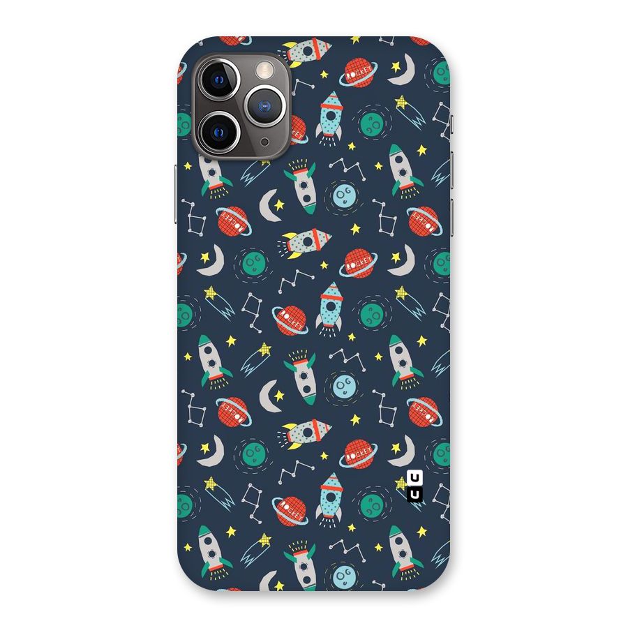 Space Rocket Pattern Back Case for iPhone 11 Pro Max