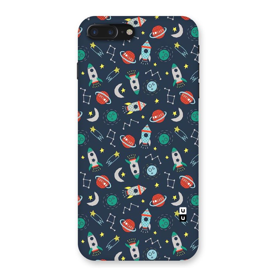Space Rocket Pattern Back Case for iPhone 7 Plus