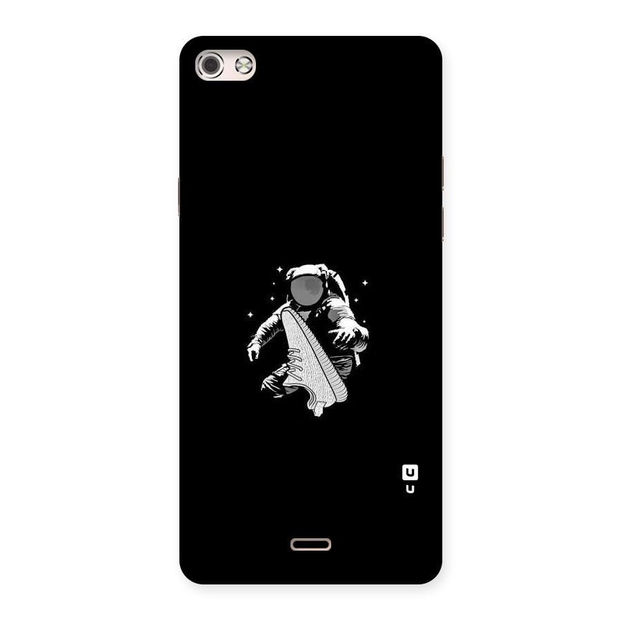 Space Shoe Back Case for Micromax Canvas Silver 5