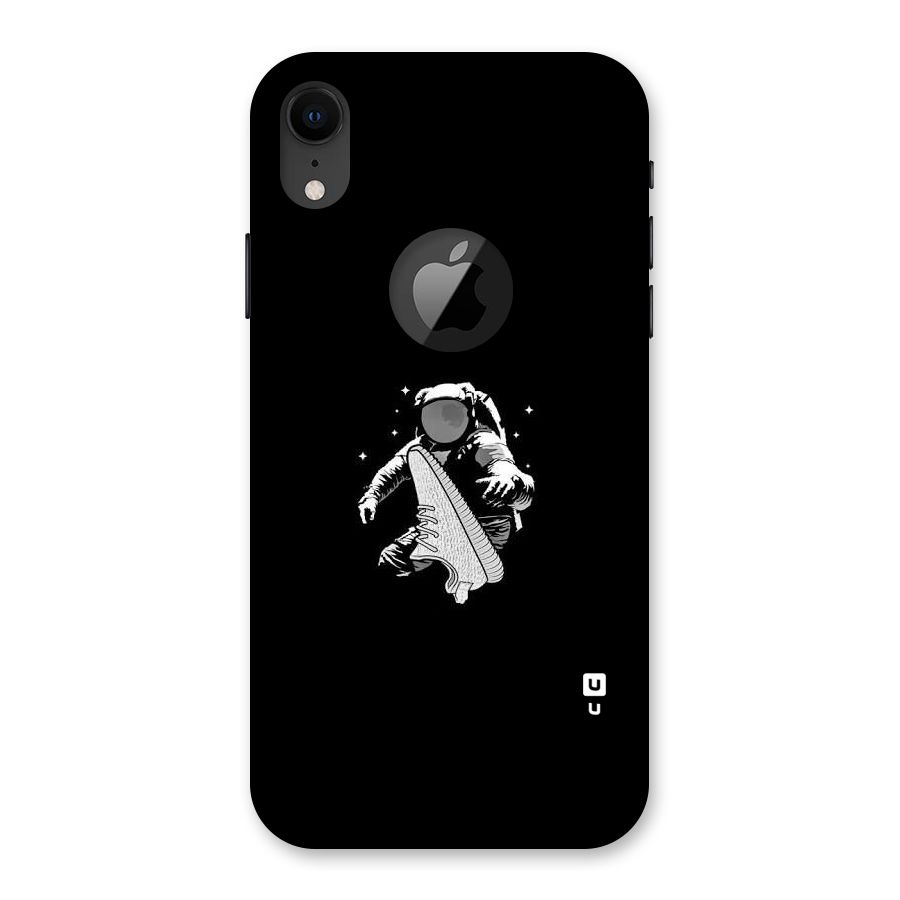 Space Shoe Back Case for iPhone XR Logo Cut
