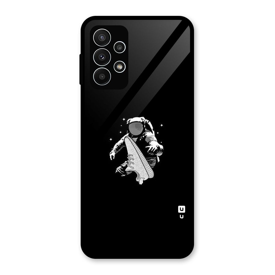 Space Shoe Glass Back Case for Galaxy A23