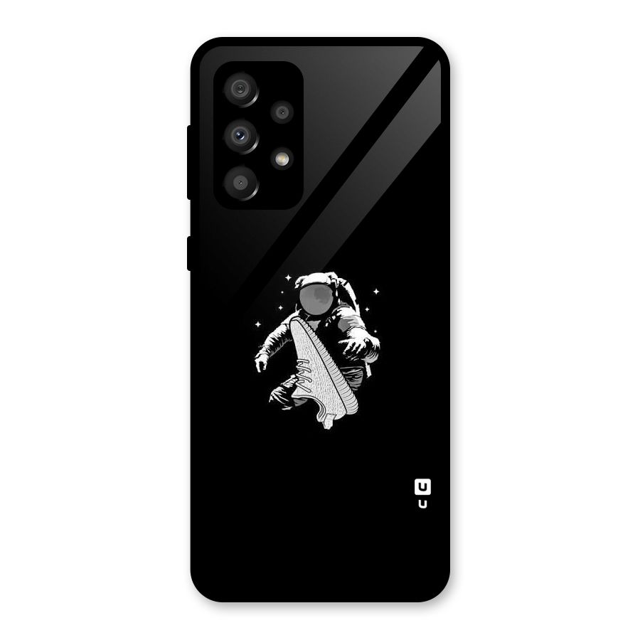 Space Shoe Glass Back Case for Galaxy A32