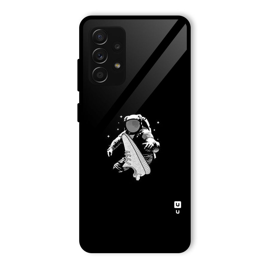 Space Shoe Glass Back Case for Galaxy A53 5G
