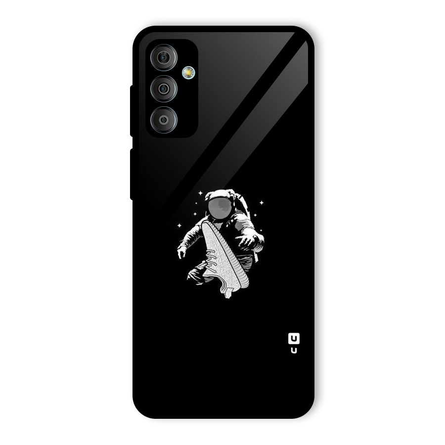 Space Shoe Glass Back Case for Galaxy F23