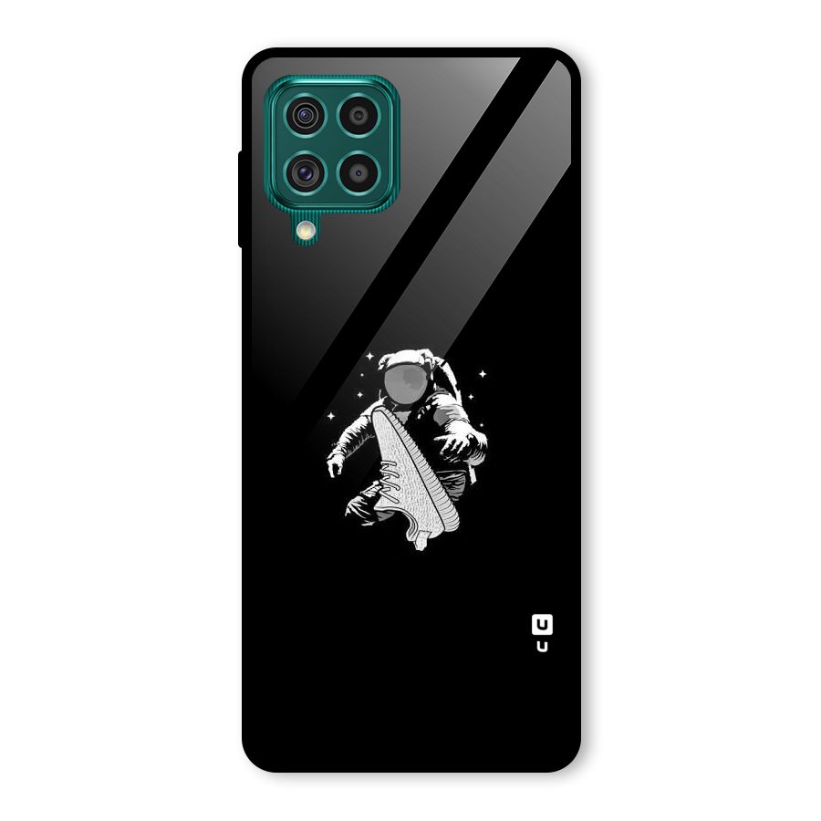 Space Shoe Glass Back Case for Galaxy F62