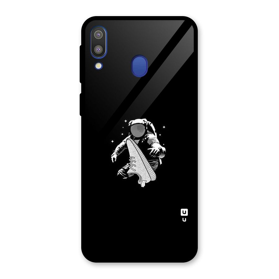 Space Shoe Glass Back Case for Galaxy M20
