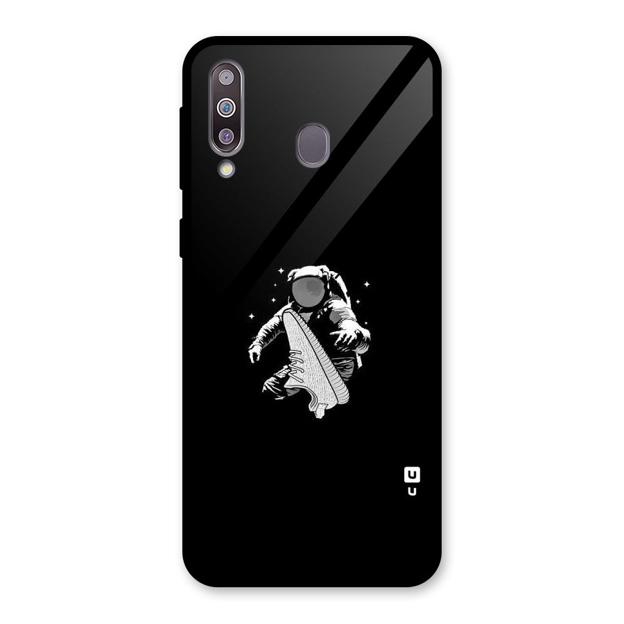 Space Shoe Glass Back Case for Galaxy M30