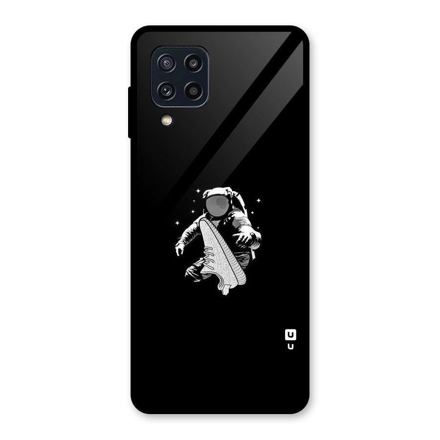 Space Shoe Glass Back Case for Galaxy M32