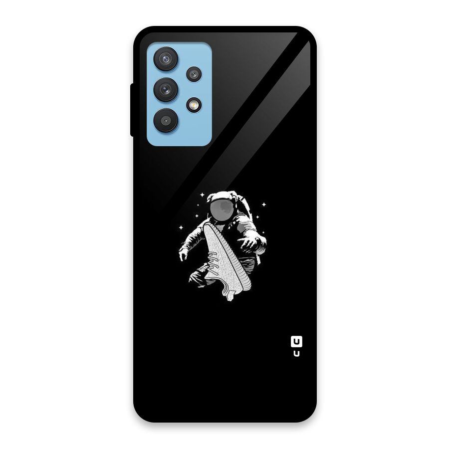 Space Shoe Glass Back Case for Galaxy M32 5G