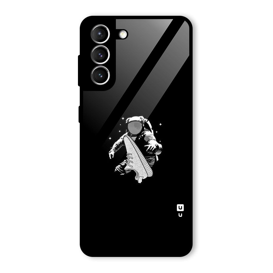 Space Shoe Glass Back Case for Galaxy S21 5G