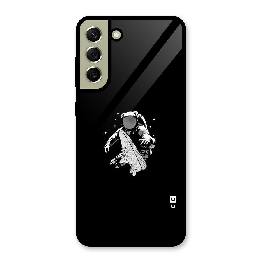 Space Shoe Glass Back Case for Galaxy S21 FE 5G