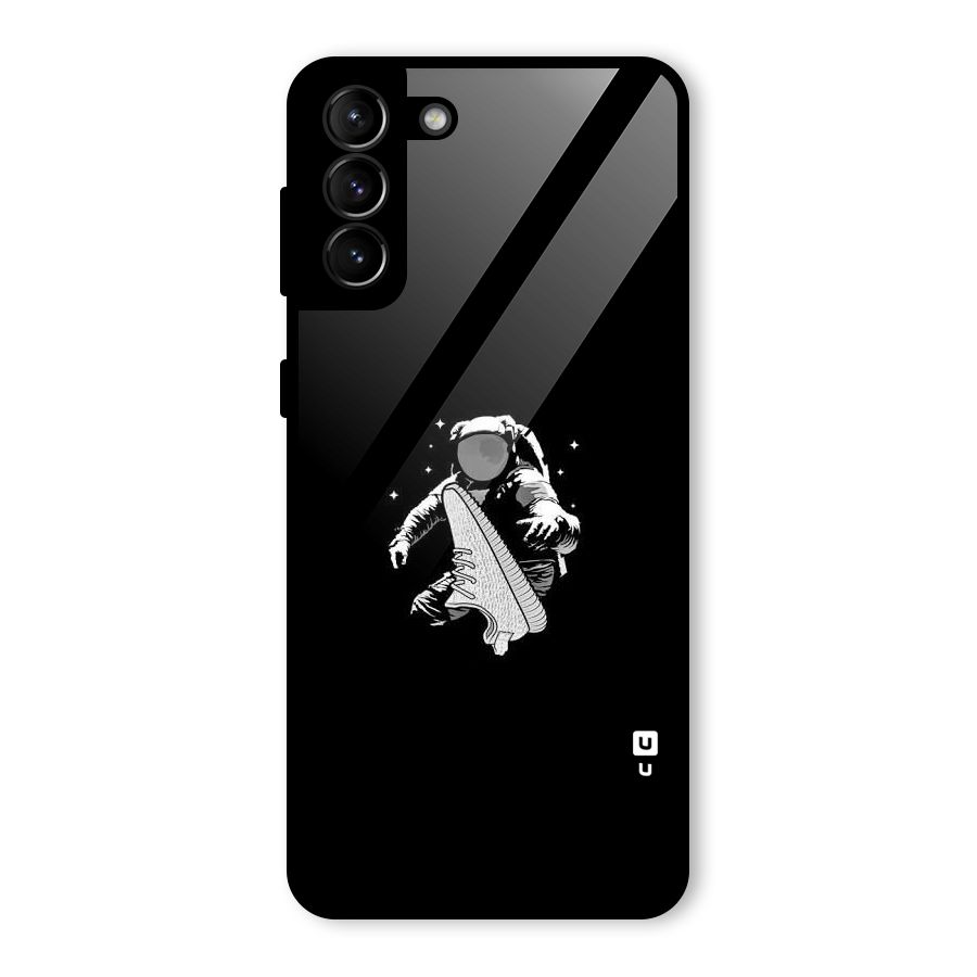 Space Shoe Glass Back Case for Galaxy S21 Plus