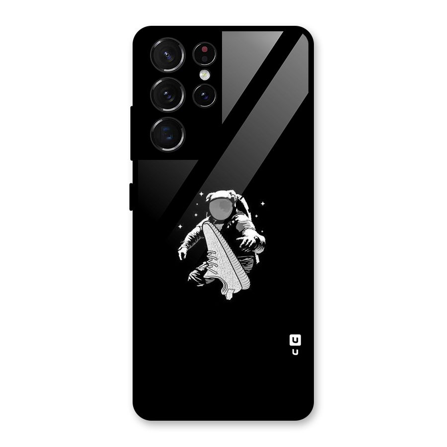 Space Shoe Glass Back Case for Galaxy S21 Ultra 5G