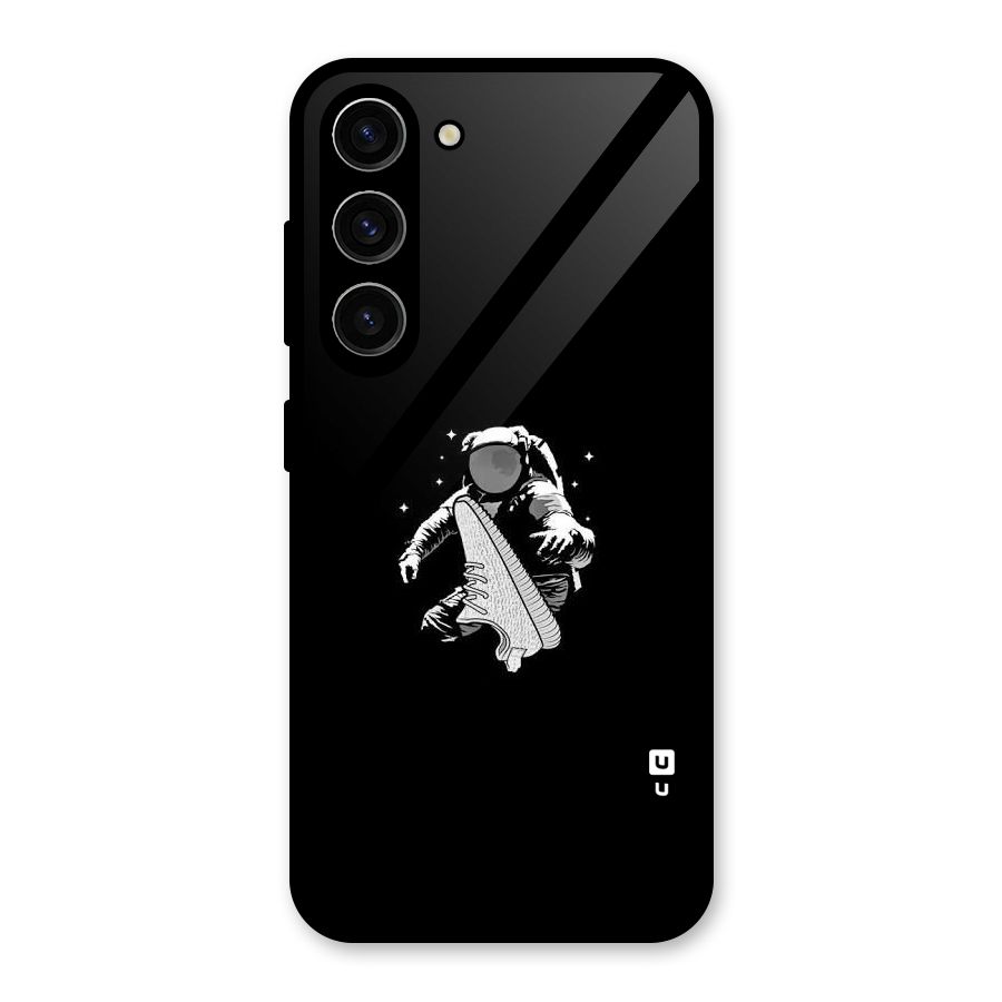 Space Shoe Glass Back Case for Galaxy S23